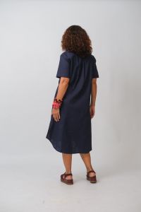 Chemise Jandira - Azul 100% Linho