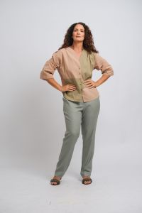 Blusa Malu - Verde Água / Caqui