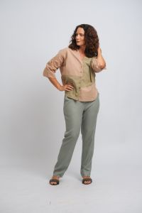 Blusa Malu - Verde Água / Caqui