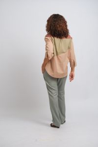 Blusa Malu - Verde Água / Caqui