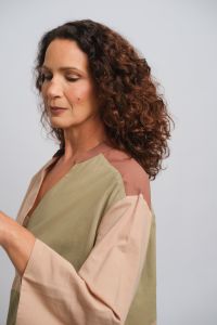 Blusa Malu - Verde Água / Caqui
