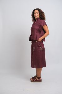 Blusa Carolina - Vinho