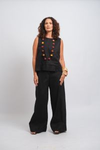 Blusa Marion - Telha / Preto