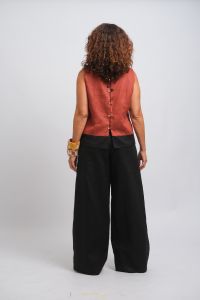 Blusa Marion - Telha / Preto