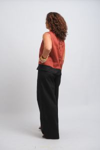 Blusa Marion - Telha / Preto