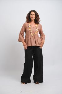 Blusa Cida - Chocolate