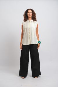 Blusa Ivone - Branco Listrado