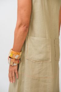Vestido Francisca - Areia