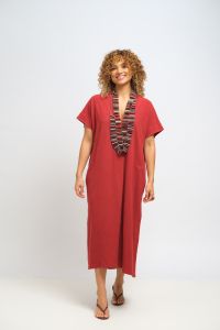Vestido Florinda - Vinho