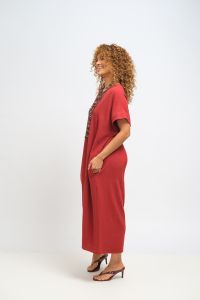 Vestido Florinda - Vinho