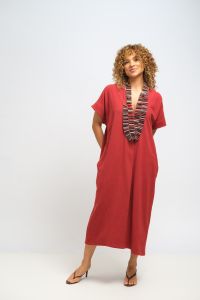 Vestido Florinda - Vinho