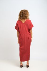 Vestido Florinda - Vinho
