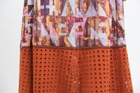 Vestido Luiza - Estampa Bilhete Lilás