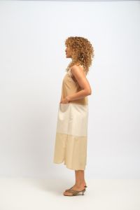 Vestido Luma Midi - Tons de Areia