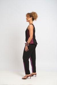 Blusa Tânia - Preto e Vinho