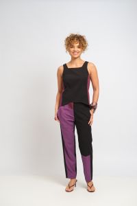 Calça Marieta - Preto, Roxo e Vinho