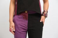 Calça Marieta - Preto, Roxo e Vinho