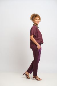Calça Marieta - Vinho e Roxo