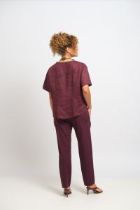 Calça Marieta - Vinho e Roxo