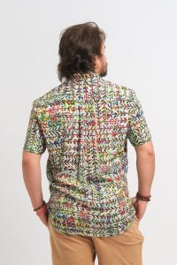 Camisa Marcos - Estampa Bilhete Branco