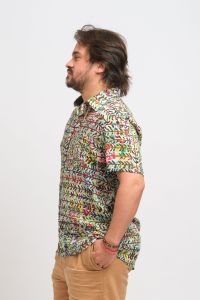 Camisa Marcos - Estampa Bilhete Branco