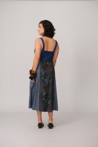 Vestido Mera Midi - Azul