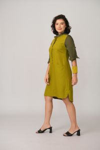 Vestido Josefa Midi - Verde Oliva