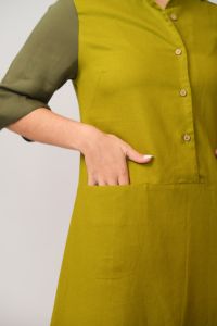 Vestido Josefa Midi - Verde Oliva