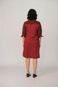 Vestido Josefa Midi - Vinho