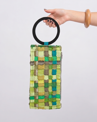 Bolsa Carteira Estrela - Verde e Amarelo