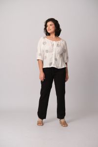 Blusa Rose - Off Estampada