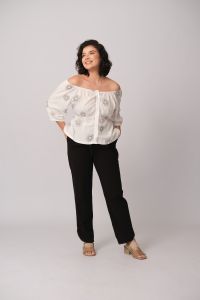 Blusa Rose - Off Estampada