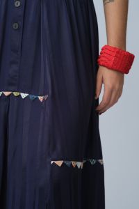 Blusa Amélia - Marinho com Bolinhas