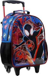 Foto do produto Mochila De Rodinhas 16 Spider Man 11680 Homem Aranha Preto