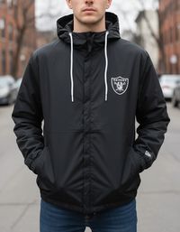 Foto do produto Jaqueta Corta Vento New Era Las Vegas Raiders Squad Preta