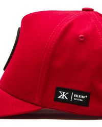 BONÉ TRUCKER CIRCLE BULKING VERMELHO