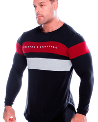 CAMISETA MANGA LONGA BLOCK PRETA
