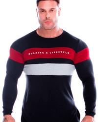 CAMISETA MANGA LONGA BLOCK PRETA
