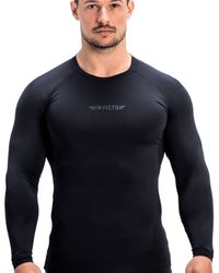 CAMISETA MANGA LONGA INVICTO LIMITED PRETA L-003