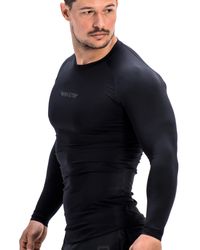 CAMISETA MANGA LONGA INVICTO LIMITED PRETA L-003