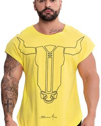 CAMISETA IRON WARRIOR BULL AMARELA