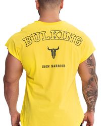 CAMISETA IRON WARRIOR BULL AMARELA