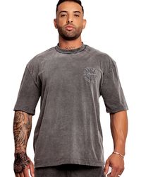CAMISETA WASH CINZA