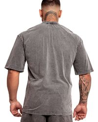 CAMISETA WASH CINZA