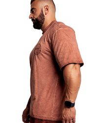 CAMISETA WASH BORDÔ