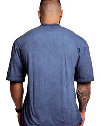 CAMISETA WASH AZUL