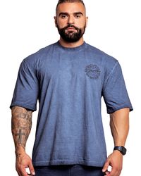 CAMISETA WASH AZUL