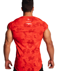 CAMISETA ROCK ARMY VERMELHA