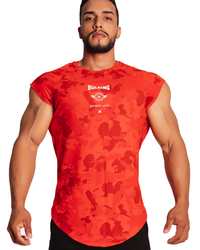 CAMISETA ROCK ARMY VERMELHA