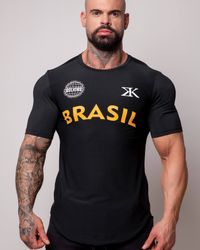 CAMISA DO BRASIL WORLD PRETA